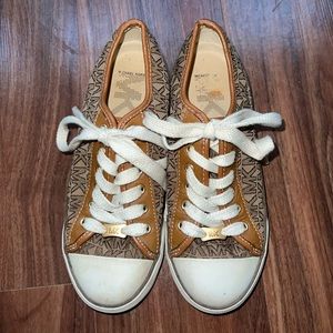 Micheal Kors Monogram Tennis Shoes